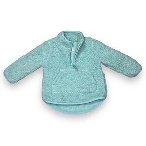 Carters Girl Half Zip Teal Pullover 12M